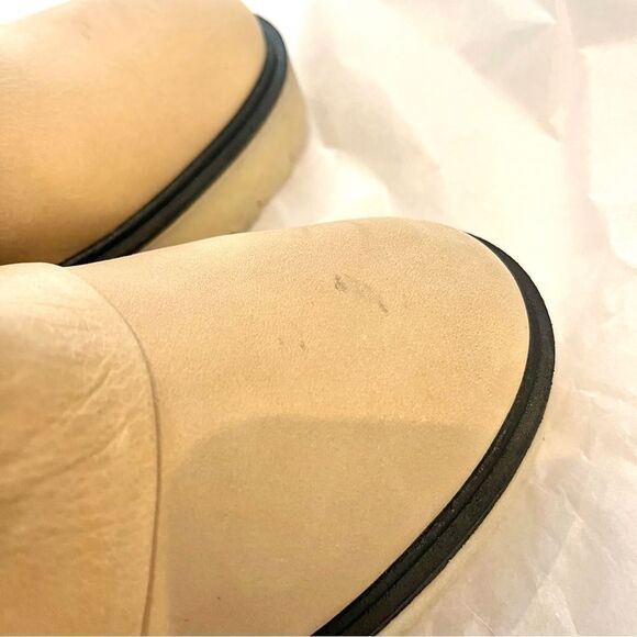 Free People Jack Zip Lug Sole Leather Boots in Camel New In Box Size 7.5 (38) - Picture 9 of 11